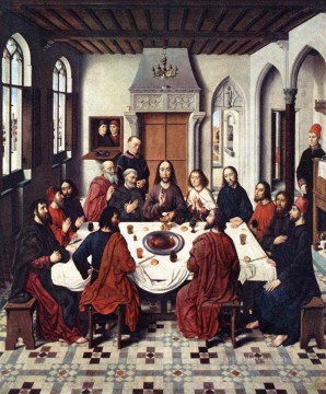 The Last Supper religious Dirk Bouts religious Christian Oil Paintings